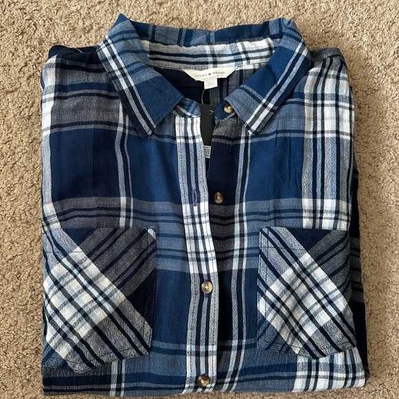 Women’s Lucky Brand Light Flannel - Size Small - Picture 2 of 3